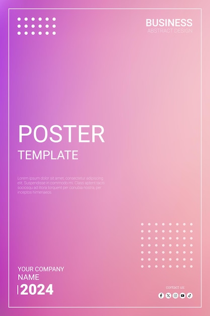 Abstract Gradient Template Pink and Soft Violet Background