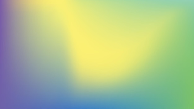 abstract gradient trendy wavy yellow blue and green color background illustration