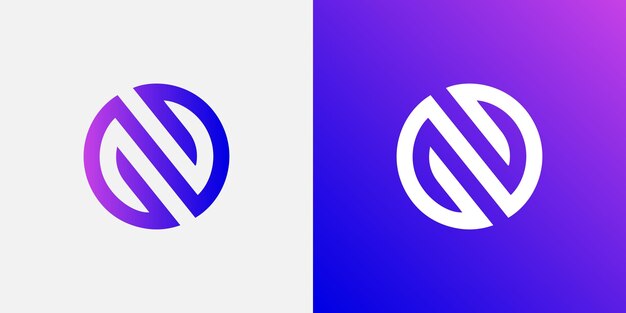 Vector abstract gradient vector o logo design modern icon