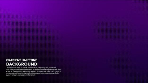 Abstract gradient violet Halftone grunge design background banner