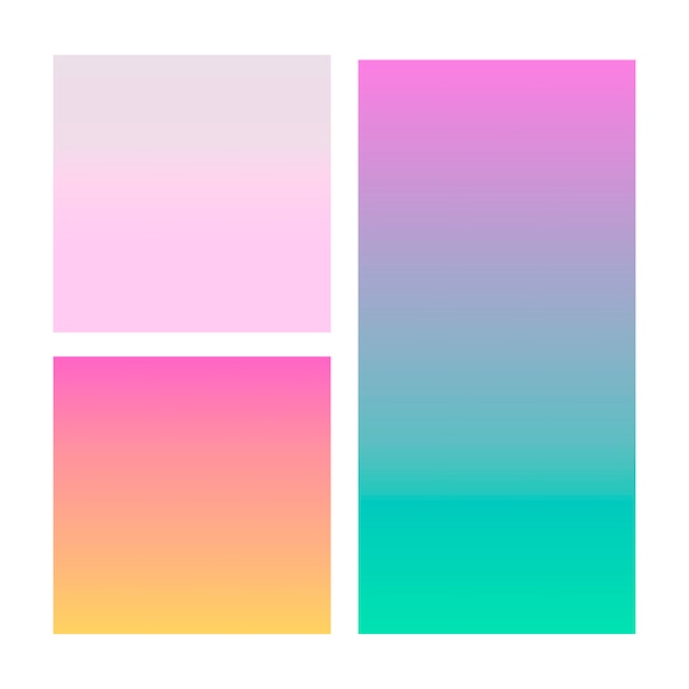 Abstract gradient in violet, pink, blue.