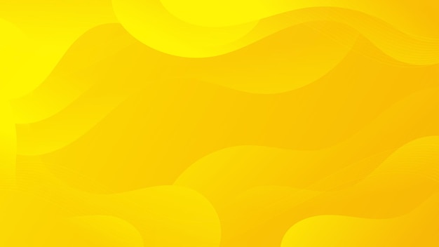 Vector abstract gradient yellow liquid wave background