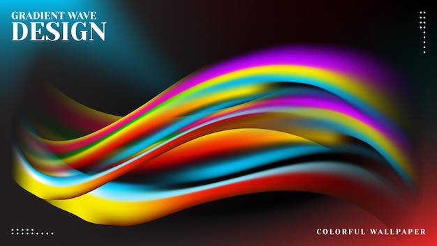 abstract gradiëntgolfbehangontwerp voor desktop of enz.