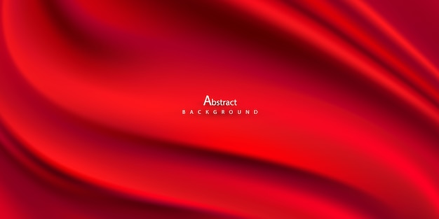 Vector abstract gradients, fabric red waves  background.