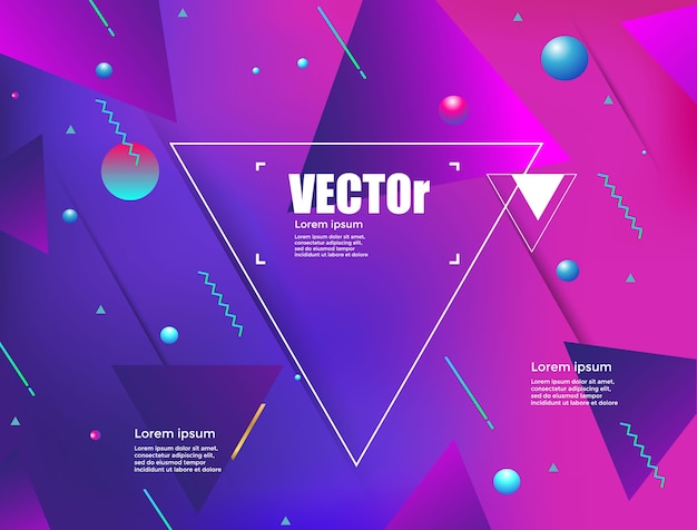 Abstract gradients geometric background