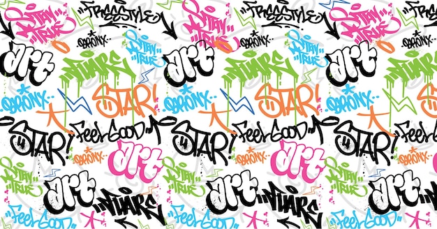 Abstract graffiti art background with scribble throw-up and tagging hand-drawn style.