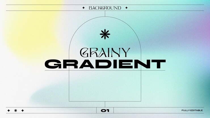 Vector abstract grainy gradient template