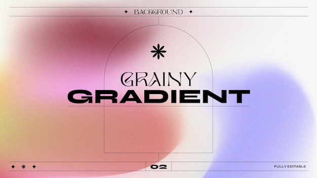 Abstract grainy gradient template