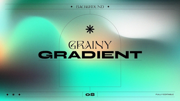 Vector abstract grainy gradient template