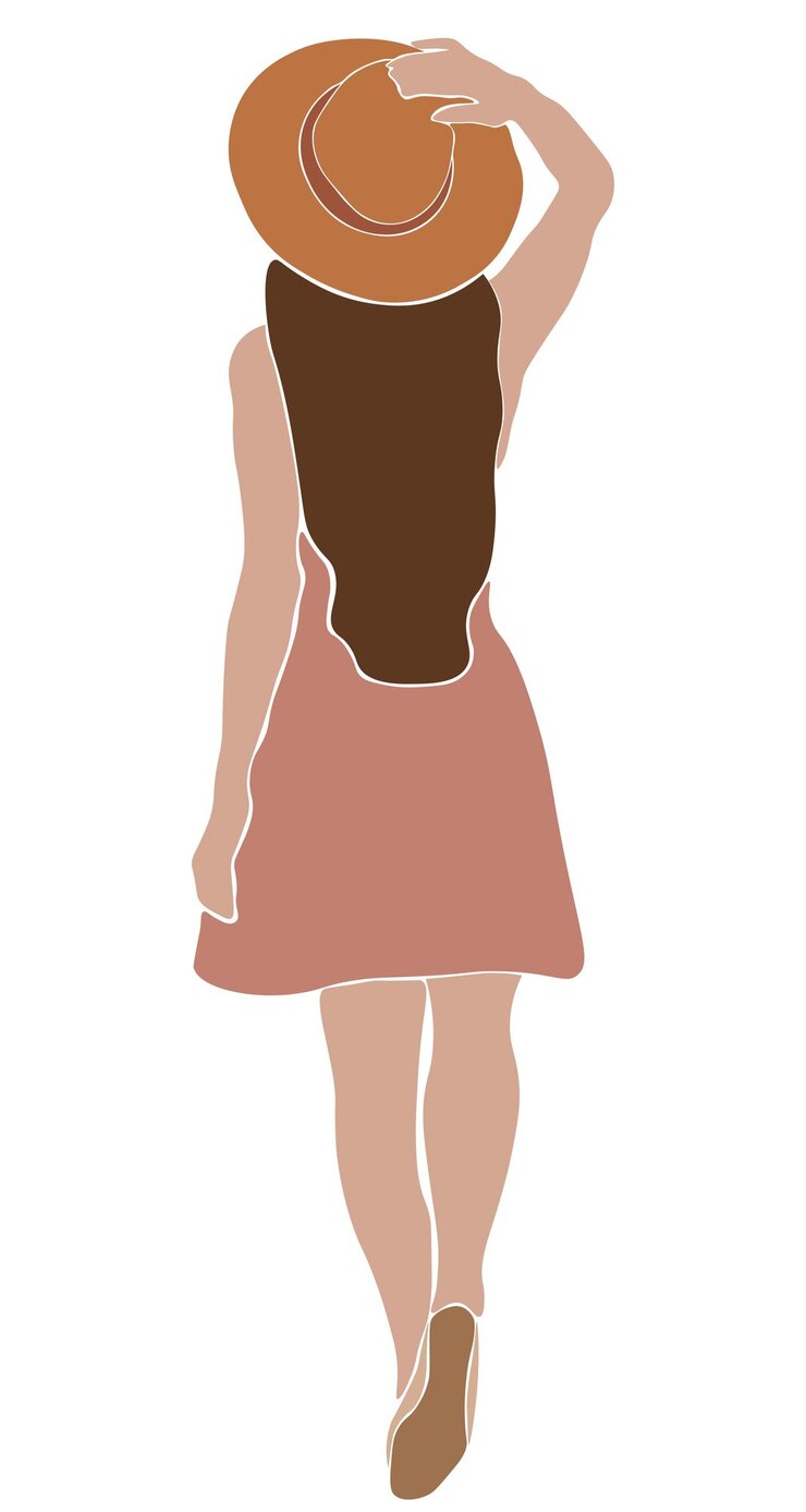Vector abstract graphic women illustration