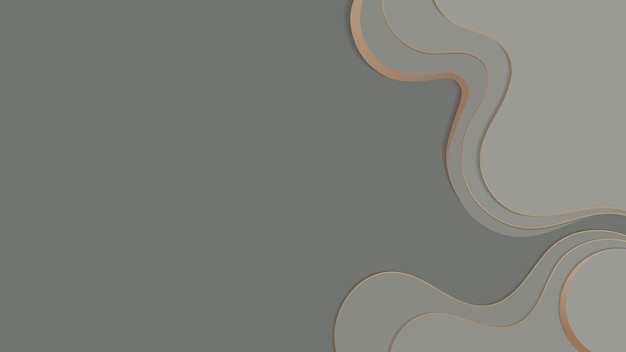 Abstract gray curve background vector