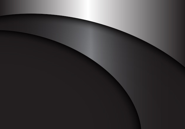 Vector abstract gray metal curve background
