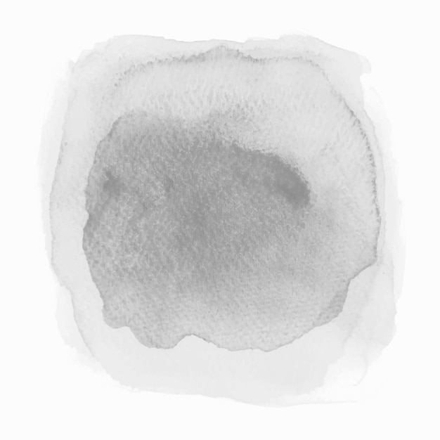 Абстрактная серая акварель на белом