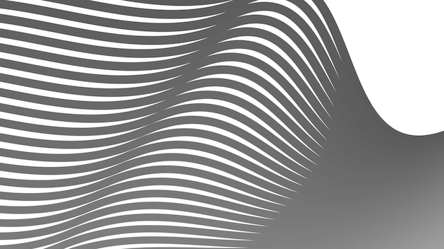 Abstract gray wave lines pattern on white background design image wallpaper