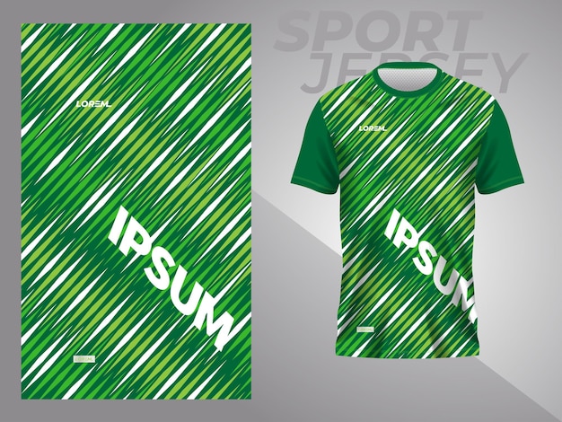 Vettore sfondo verde astratto e motivo per il design della maglia sportiva