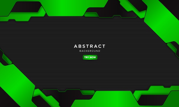 Vector abstract green background with modern shape.