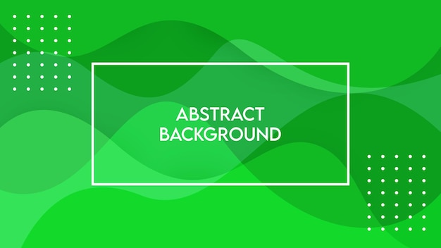 Abstract green background with wavy style