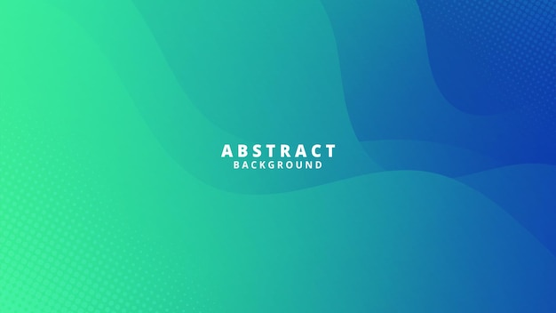 Abstract green blue Background with Wavy Shapes suitable for website flyers posters