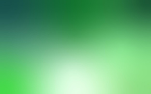 Abstract green and blue blurred gradient background with light