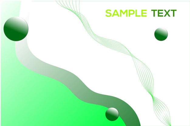 Vector abstract green decorative stylish modern wave design banner background vector abstract background