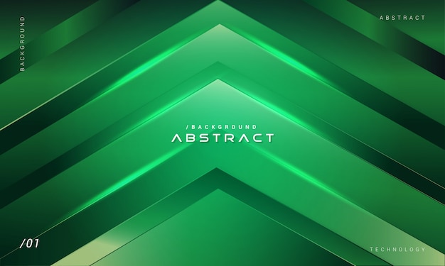 Vector abstract green geometric technology background