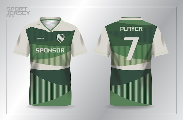 abstract green khaki for sport jersey template