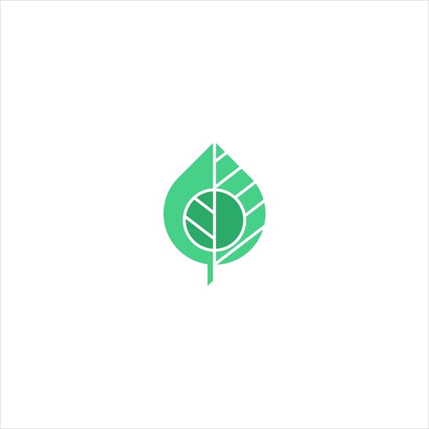 Abstract Green Leaf and Leaves logo Icon Vector Design Landscape Design Garden Plant Nature Health