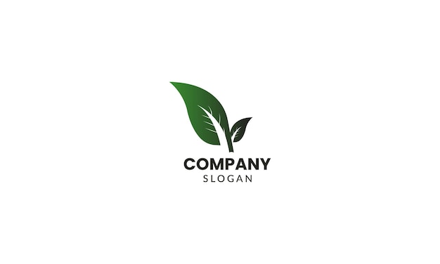 abstract green leaf logo icon vector design landscape design garden plant nature and ecology vec