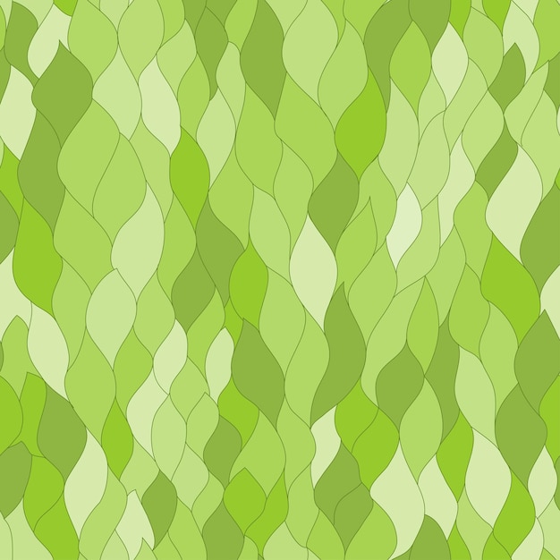 Abstract green leafs seamless texture