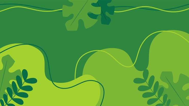 Abstract Green Leaves Background