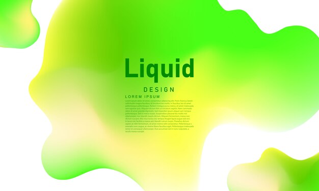 Abstract green liquid gradient background Ecology concept