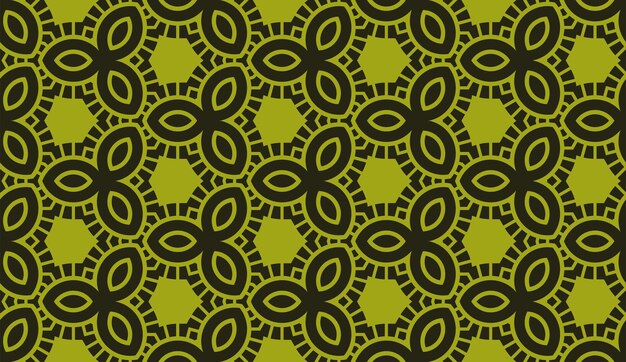 Vector abstract green plant structure seamless pattern