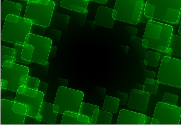 Vector abstract green square background