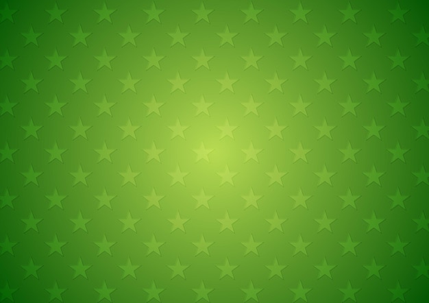 Abstract green stars vector background