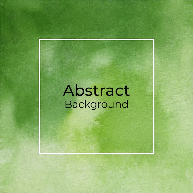 Abstract green watercolor background