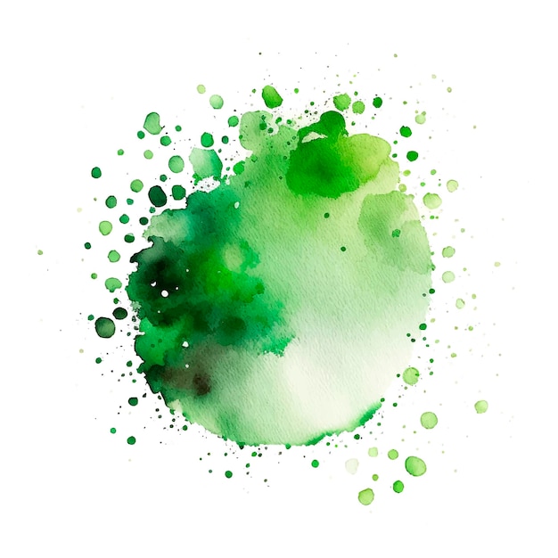 Vector abstract green watercolor paint stroke background vector illustration texture design