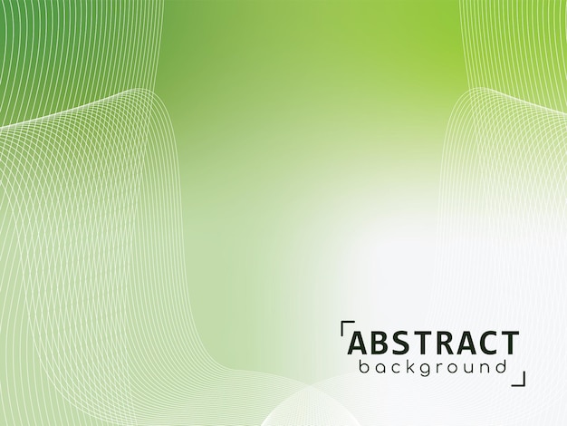 Abstract Green Wave Achtergrond