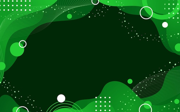 Abstract Green Wave Achtergrond