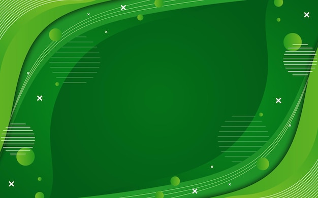 Abstract Green Wave Achtergrond
