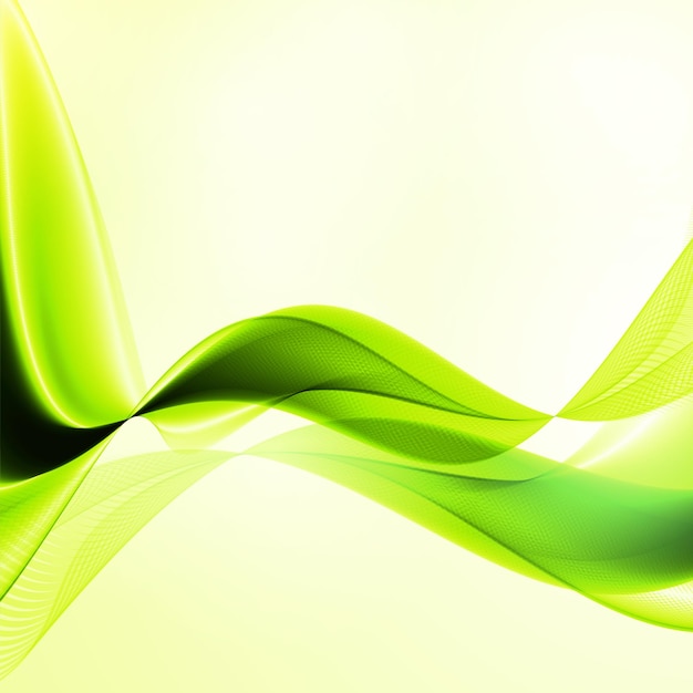 Abstract green wave background