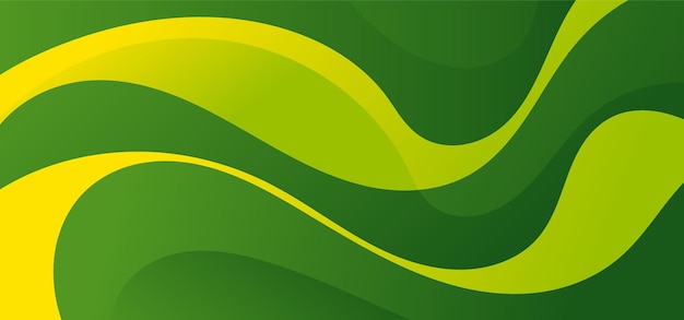 Abstract green wave background