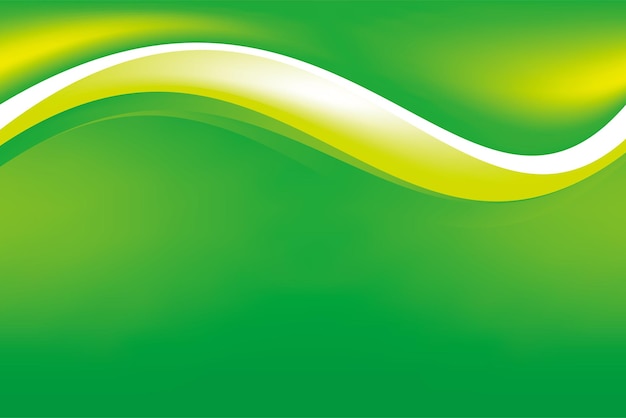 Abstract Green Wavy Background