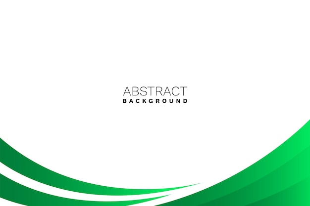 Vector abstract green wavy business style background