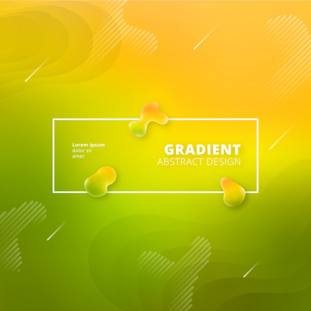 Abstract green and yellow gradient