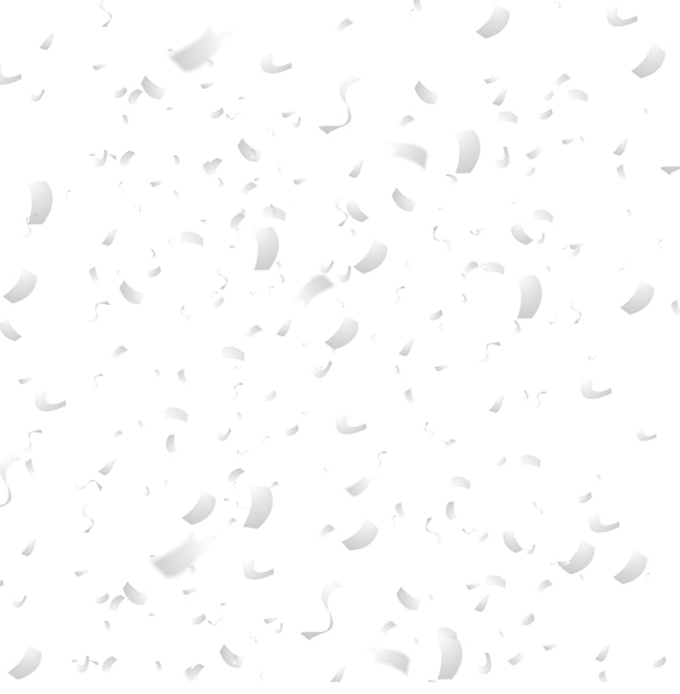 Abstract grey confetti vector background