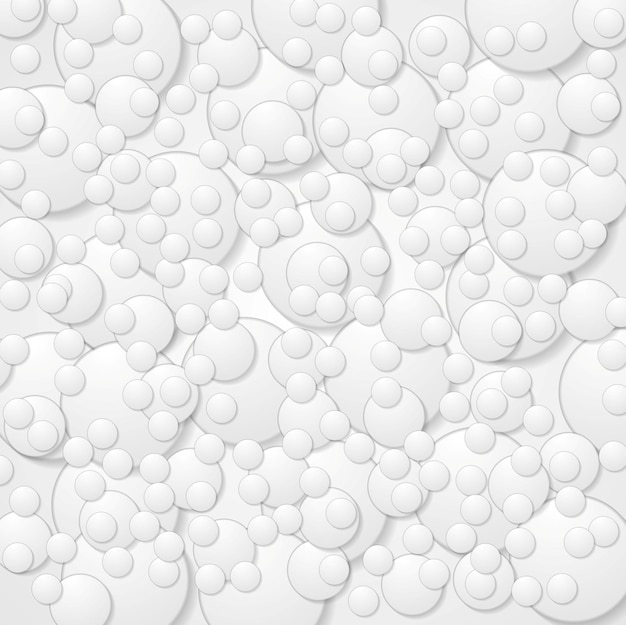 Abstract grey paper circles design