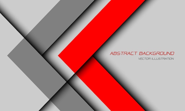 Vector abstract grey red arrow direction geometric design for creative modern futuristic background vector