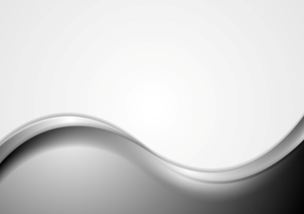 Vector abstract grey wavy background. vector illustration