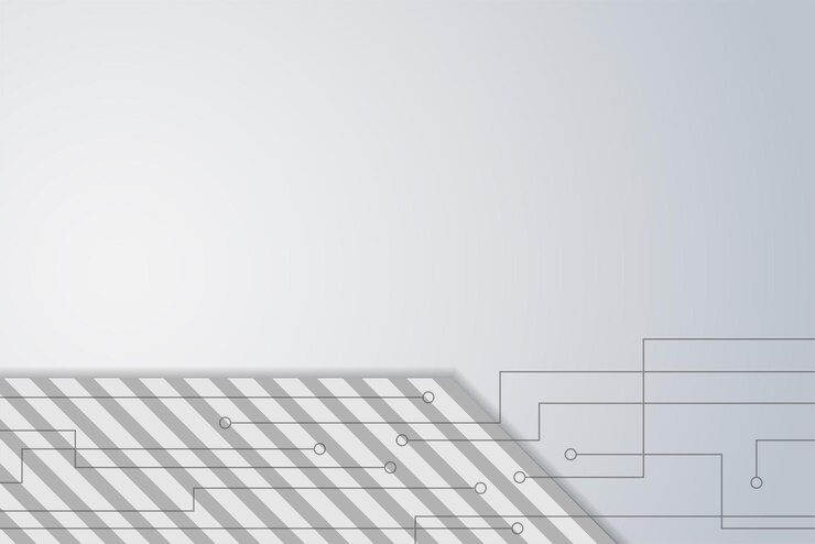 Vector abstract grey white futuristic electronic circuit technology background modern hitech banner