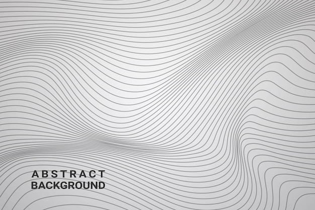 Abstract grey white waves and lines pattern